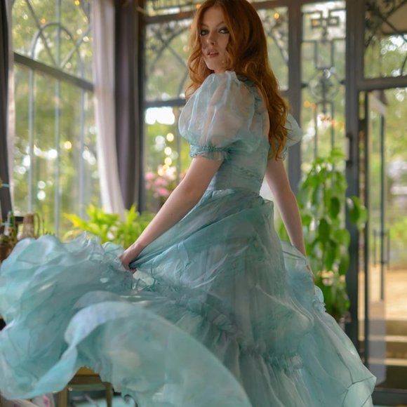 Selkie Dresses & Skirts - Selkie The Water Lilies Silk Gauze Ritz Gown